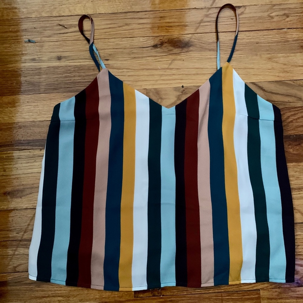 Striped sleeveless top